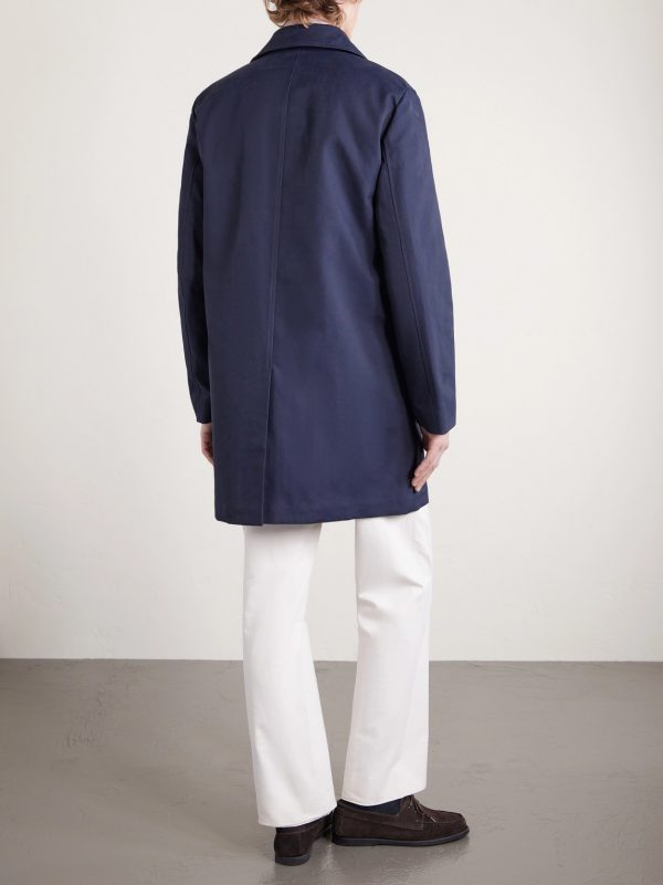 Cotton-Blend Gabardine Coat - BK Cotton-Blend Gabardine Coat - BK