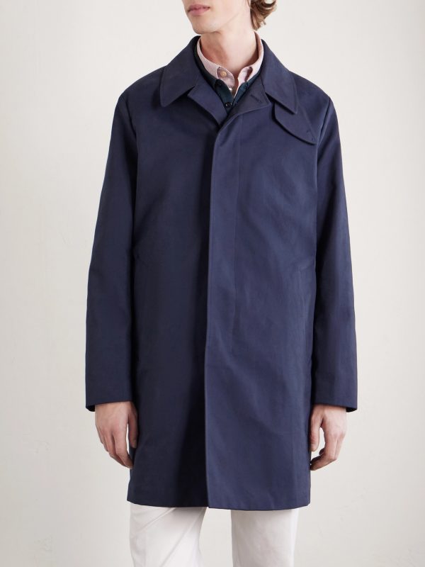 Cotton-Blend Gabardine Coat - FR Cotton-Blend Gabardine Coat - FR
