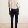 Straight-Leg Cotton-Blend Twill Trousers - BK Straight-Leg Cotton-Blend Twill Trousers - BK