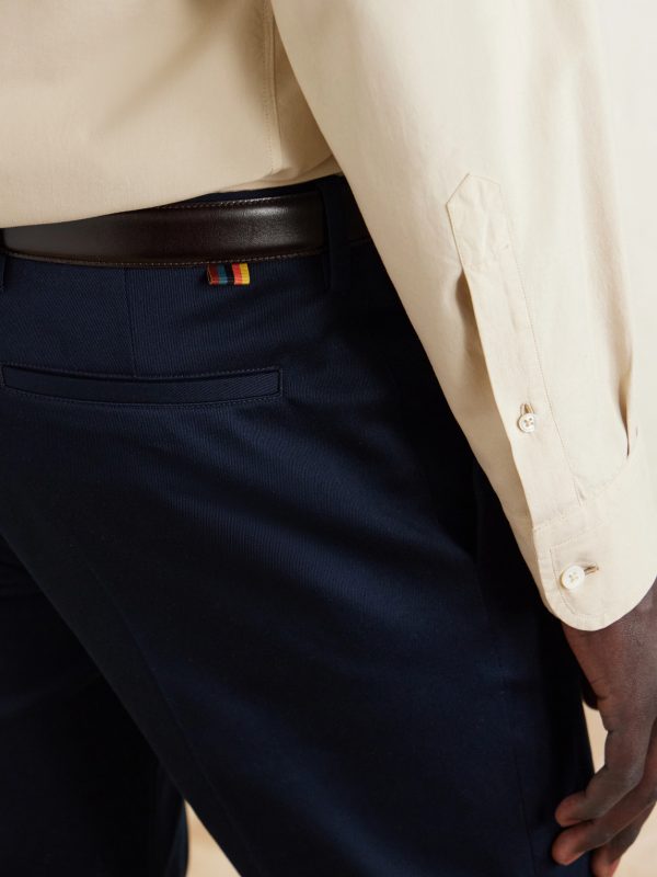 Straight-Leg Cotton-Blend Twill Trousers - E2 Straight-Leg Cotton-Blend Twill Trousers - E2