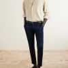 Straight-Leg Cotton-Blend Twill Trousers - OU Straight-Leg Cotton-Blend Twill Trousers - OU