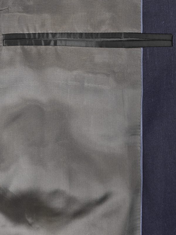 Slim-Fit Linen and Virgin Wool-Blend Suit Jacket - E1 Slim-Fit Linen and Virgin Wool-Blend Suit Jacket - E1