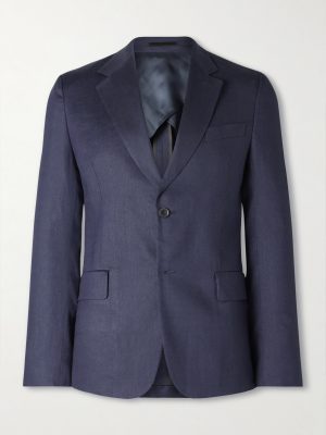 Slim-Fit Linen and Virgin Wool-Blend Suit Jacket