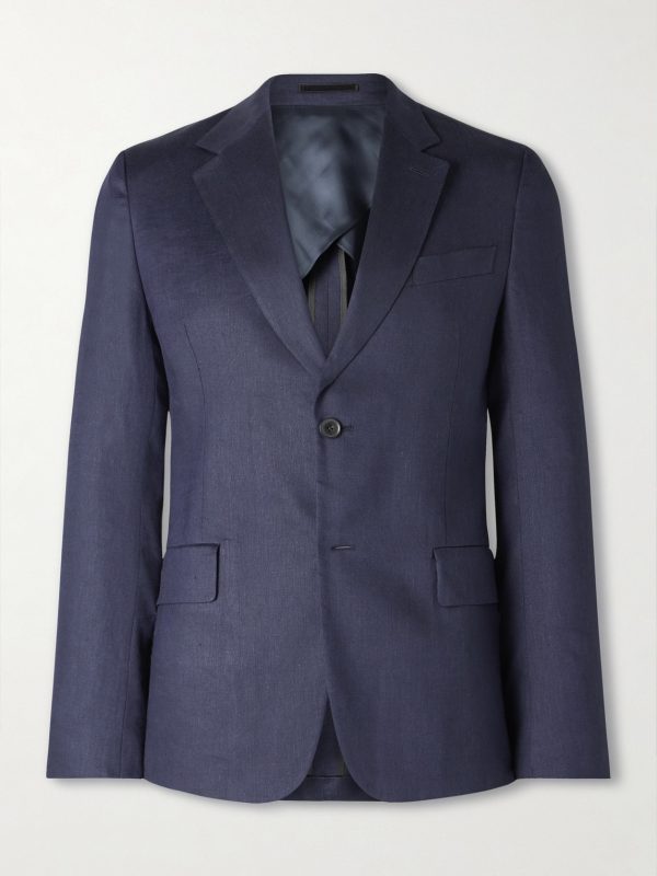 Slim-Fit Linen and Virgin Wool-Blend Suit Jacket Slim-Fit Linen and Virgin Wool-Blend Suit Jacket