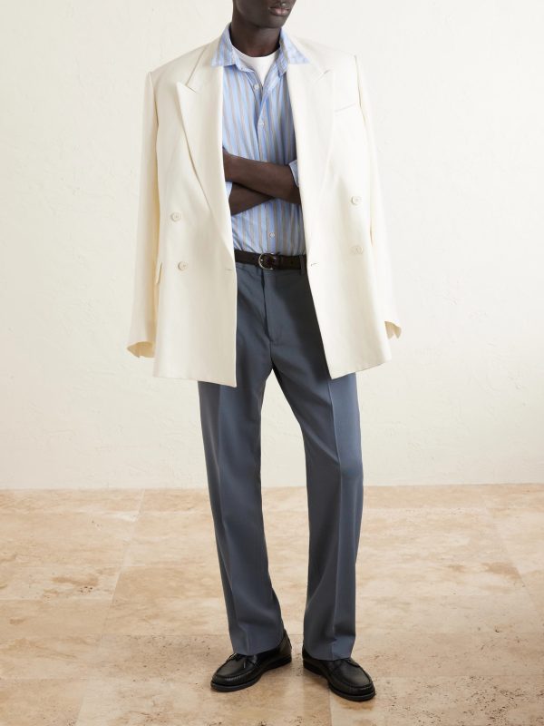 Straight-Leg Wool Trousers - OU Straight-Leg Wool Trousers - OU