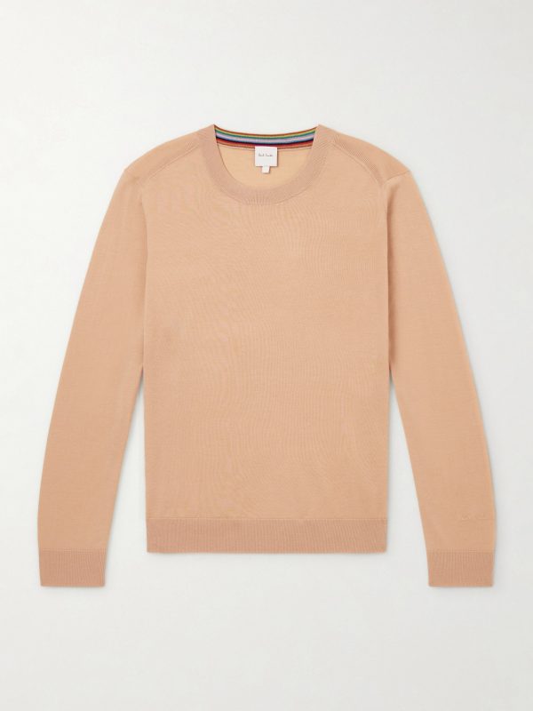 Logo-Embroidered Merino Wool Sweater