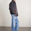 Fringed Striped Wool and Silk-Blend Scarf - CU Fringed Striped Wool and Silk-Blend Scarf - CU