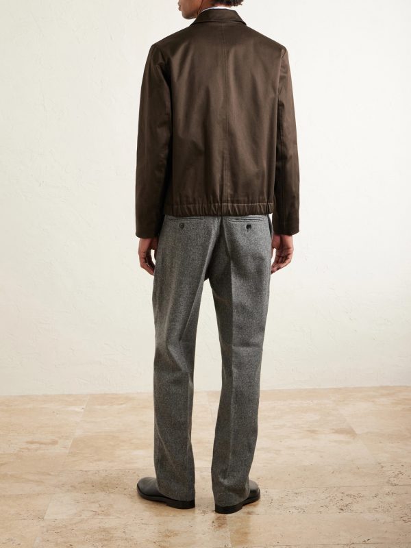 Cotton-Blend Twill Jacket - BK
