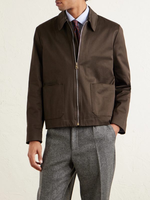 Cotton-Blend Twill Jacket - FR