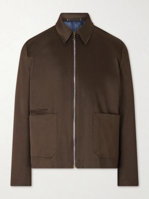 Cotton-Blend Twill Jacket