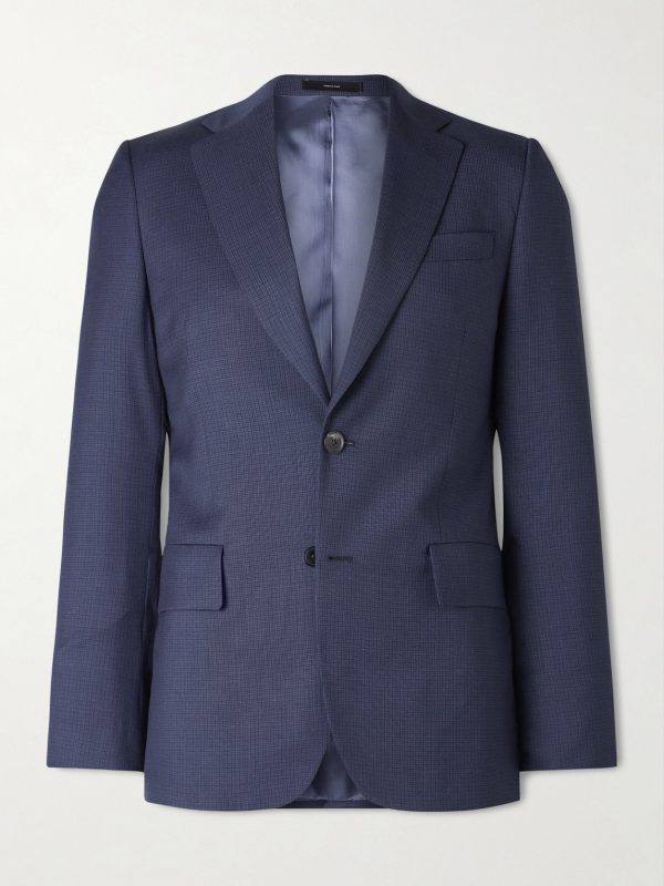 Slim-Fit Checked Wool Suit Jacket Slim-Fit Checked Wool Suit Jacket