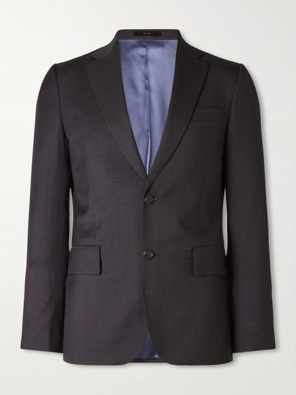 Brierley Slim-Fit Houndstooth Wool Suit Jacket Brierley Slim-Fit Houndstooth Wool Suit Jacket