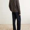 Argyle Wool and Cotton-Blend Sweater - BK Argyle Wool and Cotton-Blend Sweater - BK