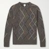 Argyle Wool and Cotton-Blend Sweater Argyle Wool and Cotton-Blend Sweater
