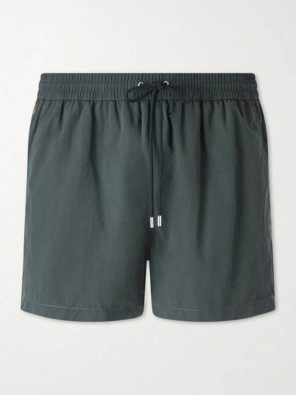 Straight-Leg Short-Length Recycled Swim Shorts Straight-Leg Short-Length Recycled Swim Shorts