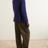 Double-Breasted Wool and Linen-Blend Blazer - BK