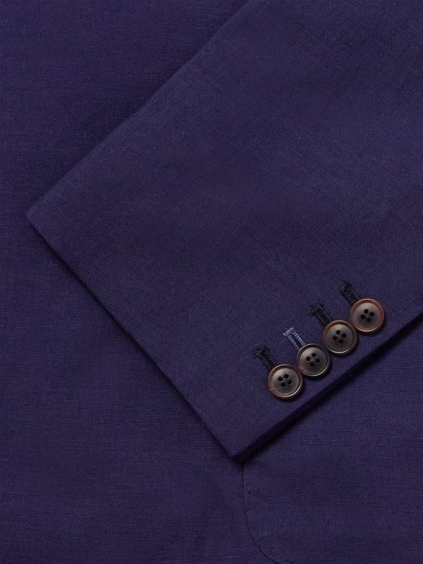 Double-Breasted Wool and Linen-Blend Blazer - CU