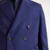 Double-Breasted Wool and Linen-Blend Blazer - E2