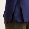 Double-Breasted Wool and Linen-Blend Blazer - E3