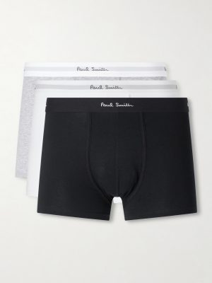 Three-Pack Stretch Organic Cotton-Jersey Boxer Briefs Three-Pack Stretch Organic Cotton-Jersey Boxer Briefs