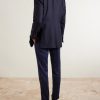 Slim-Fit Straight-Leg Stretch Linen and Wool-Blend Trousers - BK Slim-Fit Straight-Leg Stretch Linen and Wool-Blend Trousers - BK