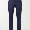 Slim-Fit Straight-Leg Stretch Linen and Wool-Blend Trousers Slim-Fit Straight-Leg Stretch Linen and Wool-Blend Trousers