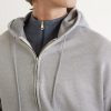 Merino Wool Zip-Up Cardigan - CU