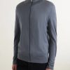 Merino Wool Zip-Up Cardigan - FR