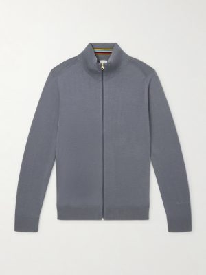 Merino Wool Zip-Up Cardigan Merino Wool Zip-Up Cardigan