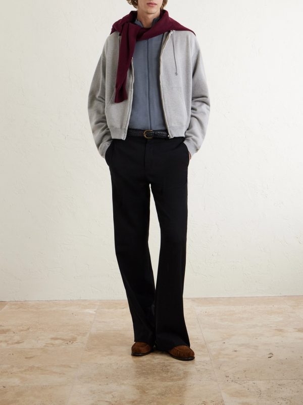 Merino Wool Zip-Up Cardigan - OU