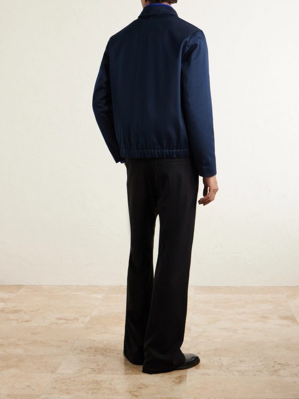 Cotton-Blend Twill Jacket - BK
