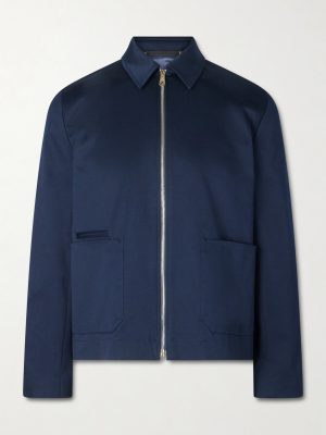 Cotton-Blend Twill Jacket