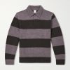Striped Wool Polo Sweater Striped Wool Polo Sweater
