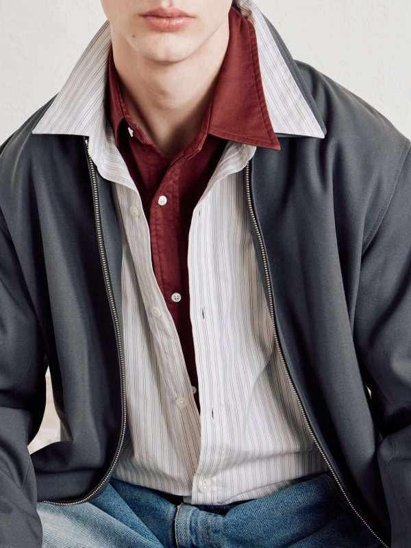 Evening Striped Cotton-Poplin Shirt - CU