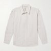 Evening Striped Cotton-Poplin Shirt