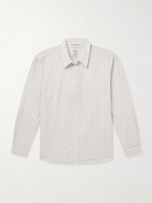 Evening Striped Cotton-Poplin Shirt Evening Striped Cotton-Poplin Shirt