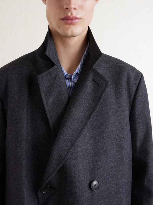 Conference Double-Breasted Wool Coat - CU Conference Double-Breasted Wool Coat - CU