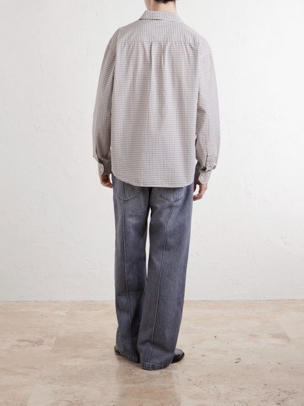 Executive Checked Cotton-Poplin Shirt - BK