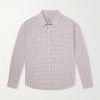 Executive Checked Cotton-Poplin Shirt