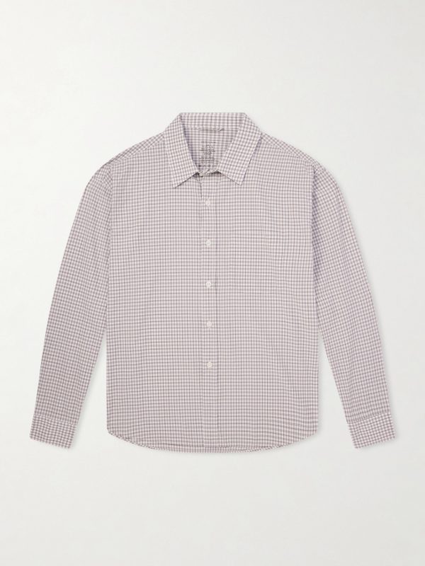 Executive Checked Cotton-Poplin Shirt
