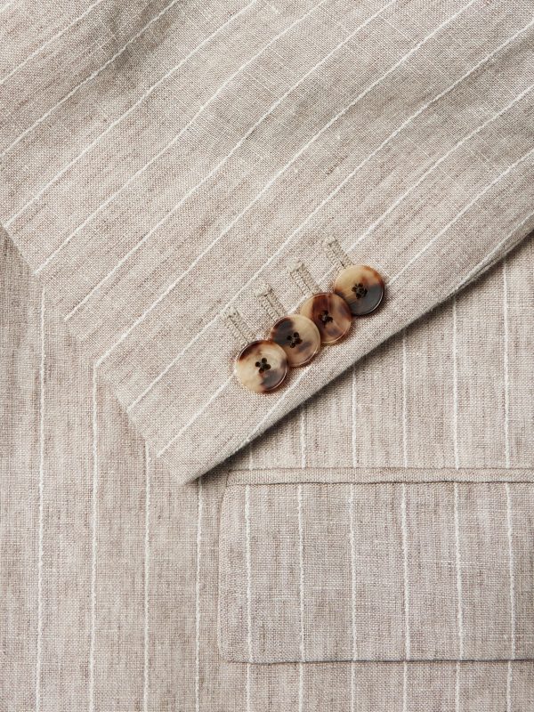 Striped Linen Suit Jacket - CU Striped Linen Suit Jacket - CU