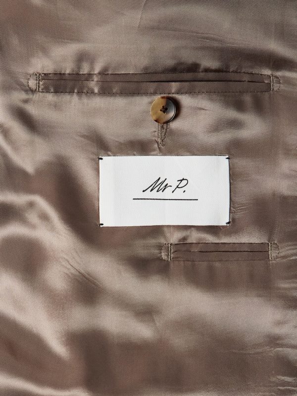 Striped Linen Suit Jacket - E1 Striped Linen Suit Jacket - E1