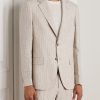 Striped Linen Suit Jacket - FR Striped Linen Suit Jacket - FR