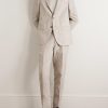 Striped Linen Suit Jacket - OU Striped Linen Suit Jacket - OU