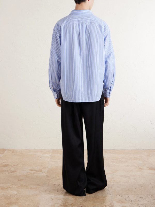 Generous Striped Cotton Shirt - BK Generous Striped Cotton Shirt - BK