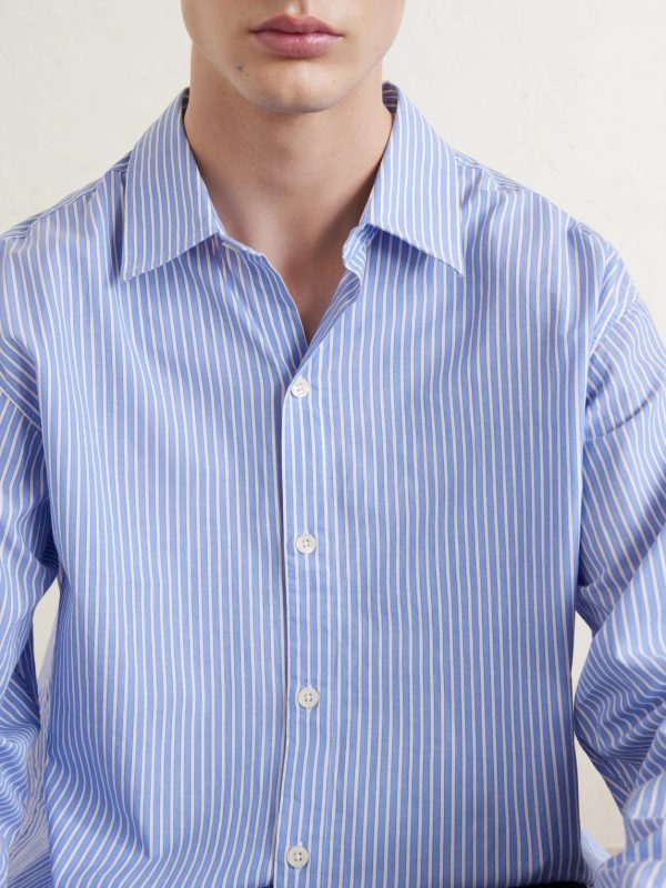 Generous Striped Cotton Shirt - CU Generous Striped Cotton Shirt - CU