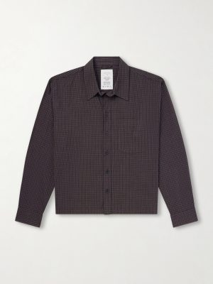 Priority Checked Cotton and Linen-Blend Shirt Priority Checked Cotton and Linen-Blend Shirt