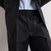 Formal Straight-Leg Pleated Wool Suit Trousers - CU Formal Straight-Leg Pleated Wool Suit Trousers - CU