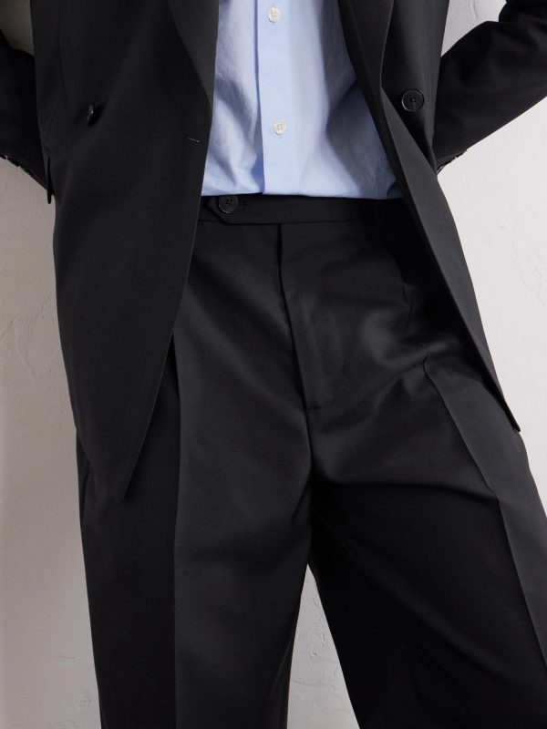 Formal Straight-Leg Pleated Wool Suit Trousers - CU Formal Straight-Leg Pleated Wool Suit Trousers - CU