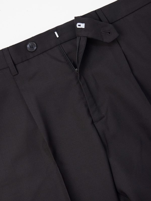 Formal Straight-Leg Pleated Wool Suit Trousers - E1 Formal Straight-Leg Pleated Wool Suit Trousers - E1